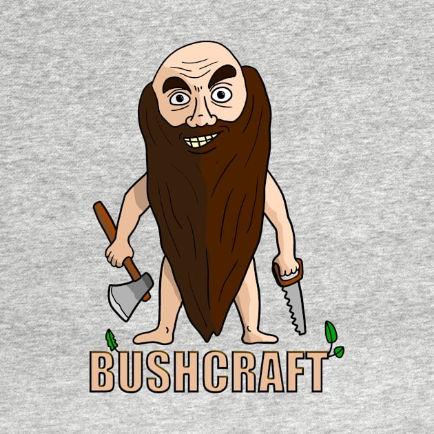 Bushcraft Beard Man Nature by PrintingJack